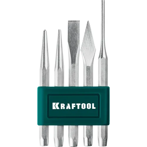 KRAFTOOL Grand-5, 5 предметов, набор зубил и кернеров (21075-H5)