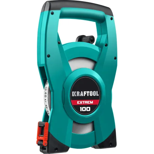 KRAFTOOL EXTREM, 100 м, геодезическая стальная мерная лента