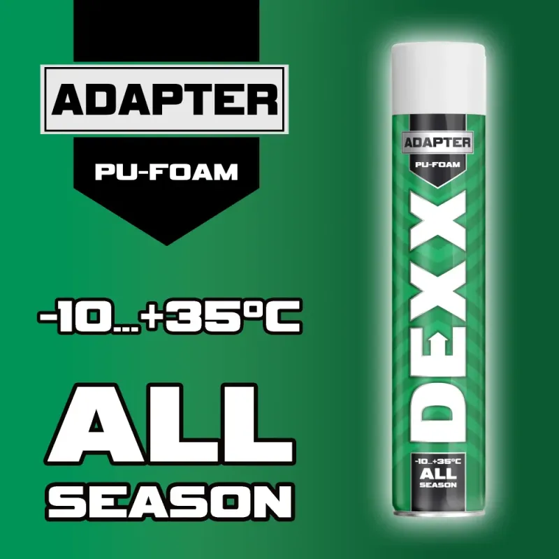 DEXX ADAPTER, 750 мл, адаптерная, выход до 25 л, монтажная пена (41123)