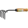GRINDA ProLine 64х100х270 мм, 4-х зубые, деревянная ручка, садовые грабли (421515)