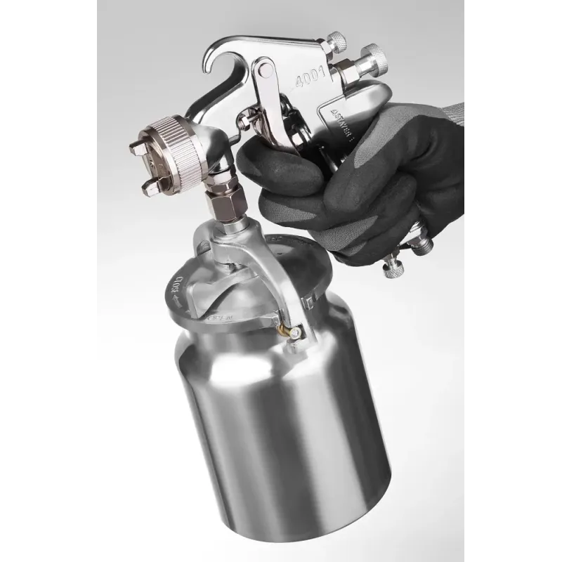 STAYER AirPro S, EA 1.4 мм, пневматический краскопульт с нижним бачком, Professional (06477-1.4)