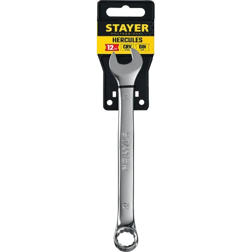 STAYER HERCULES, 12 мм, комбинированный гаечный ключ, Professional (27081-12)