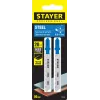 STAYER T118G, 2 шт, 50 мм / 1.1 мм, T-хвост., HSS сталь, по металлу толщиной 0.5-1.5 мм, полотна для лобзика, Professional (15993-1.1)