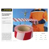 STAYER MAXTape, 50 мм, 150 м, красно-белая, сигнальная лента (12241-50-150)
