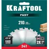 KRAFTOOL Fast, 210 х 30 мм, 24Т, пильный диск по дереву (36950-210-30)