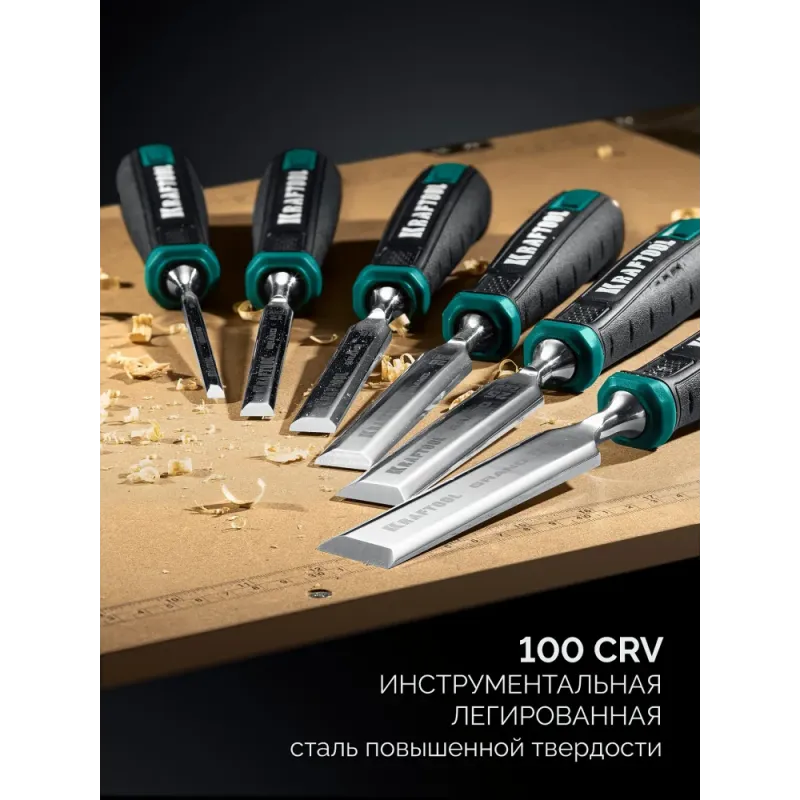 KRAFTOOL GRAND стамеска-долото с двухкомпонентной рукояткой, 20 мм