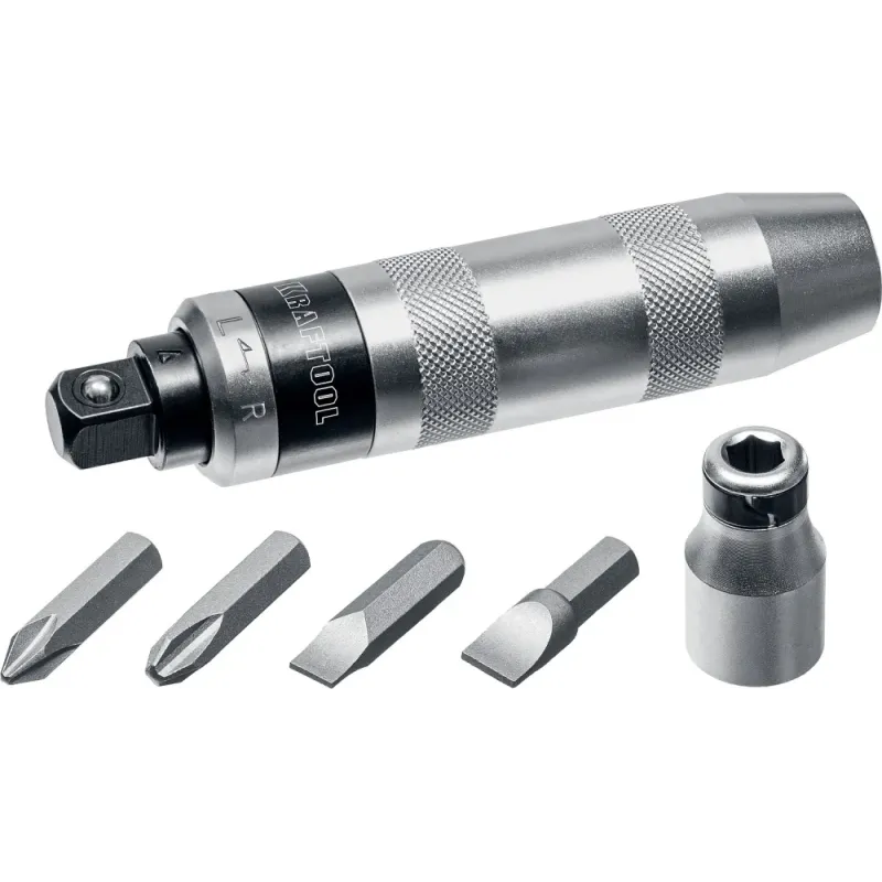 KRAFTOOL ID-6, 6 предм., ударно-поворотная отвертка (25555)
