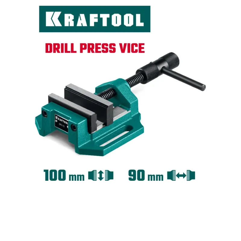 KRAFTOOL DPV-100, 100 мм, станочные сверлильные тиски (32722-100)