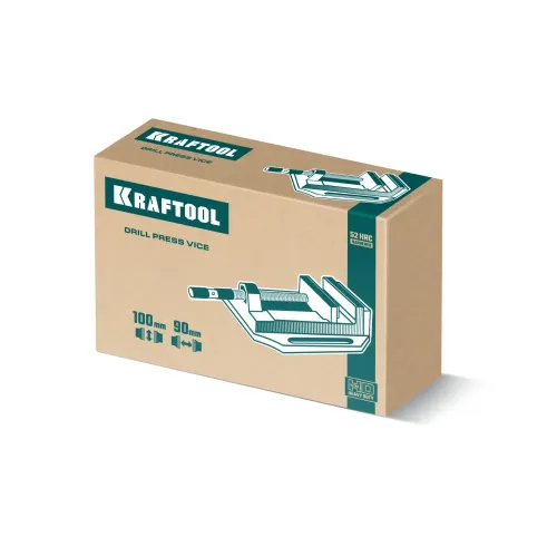 KRAFTOOL DPV-100, 100 мм, станочные сверлильные тиски (32722-100)