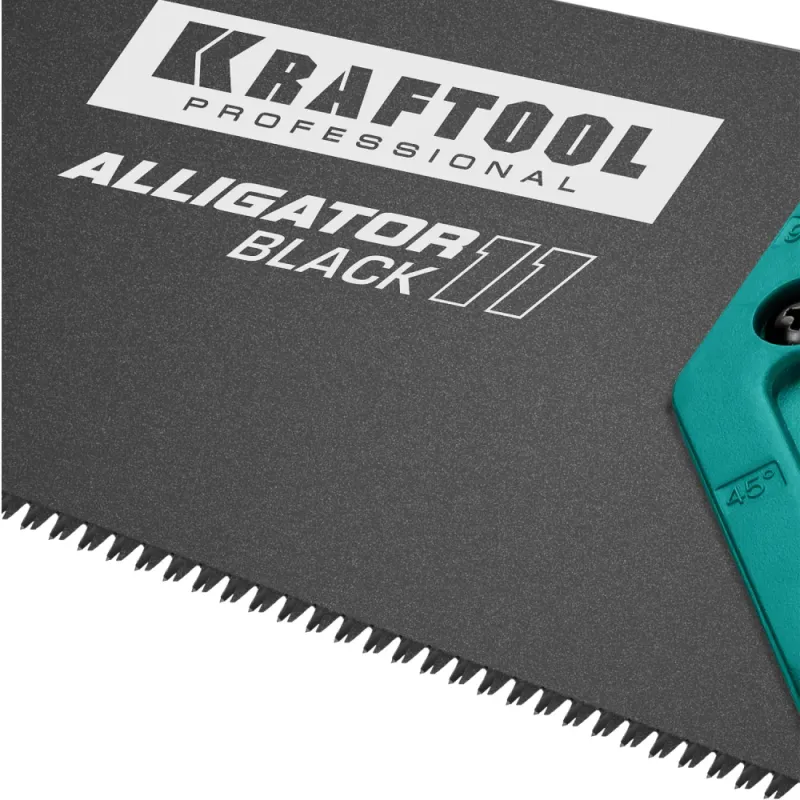 KRAFTOOL Alligator Black 11, 450 мм, ножовка для точного реза (15205-45)
