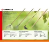 GRINDA GP-22F, 400 х 260 х 1500 мм, 22 плоских зубца, стальная рабочая часть, черенок из дерева высш. сорт, веерные грабли (39593)