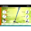 GRINDA CYCLONE-T, длина 980 - 1170 мм, алюминиевый корпус, пластиковая D-образная рукоятка, телескопический удалитель сорняков, PROLine (423203)