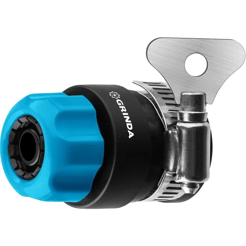 GRINDA TCC-34, диаметр 3/4″, с металлическим хомутом, для шланга, быстросъемный соединитель, PROLine (8-426335)