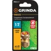 GRINDA BC-12A, 1/2″, с автостопом, из латуни, для шланга, быстросъемный соединитель, PROLine (8-426129)