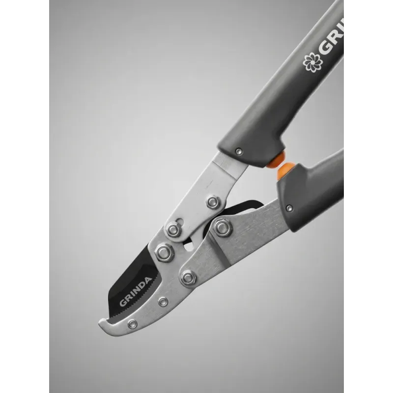 GRINDA C-520A, длина 520 мм, лезвие из высокоуглеродистой стали, композитные рукоятки, контактный сучкорез, PROLine (424522)