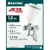 KRAFTOOL JETA 1000, HVLP, 1.3 мм, пневматический краскопульт с верхним бачком (06559-1.3)