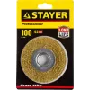 STAYER 100 мм, жгутированная стальная проволока 0.5 мм, щетка дисковая для УШМ, Professional (35122-100)