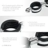 ЗУБР 1/2″, цинк, 8 шт, двойной трубный хомут (37890-20-24)