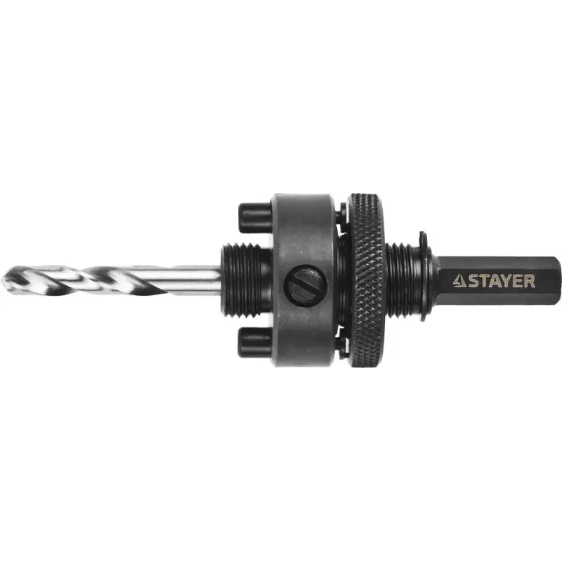 STAYER HEX 3/8″ (9,5 мм) державка для биметаллических коронок 32-160 мм (29548)