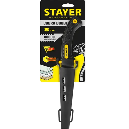 STAYER 150 мм, выкружная мини-ножовка по гипсокартону, Professional (2-15170)