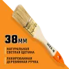 DEXX 38 мм, 1.5″, натуральная щетина, деревянная ручка, флейцевая, все виды ЛКМ, плоская кисть (0100-038)