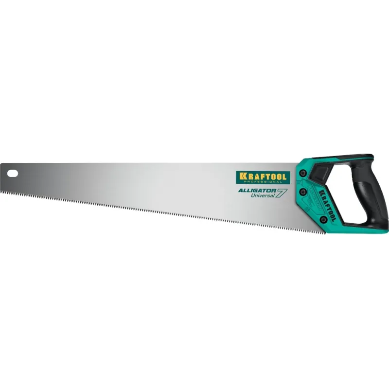 KRAFTOOL Alligator Universal 7, 550 мм, 7 TPI, 3D зуб, универсальная ножовка (15004-55)
