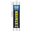 STAYER 260 мл, белый, силиконовый, санитарный герметик (41215-0)