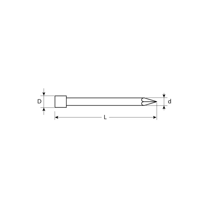 ЗУБР 45 x 2 мм, 40 шт, венге финишные гвозди, Профессионал (305376-20-45)