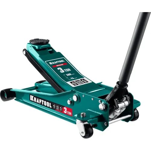 KRAFTOOL GRAND, 3 т, 75 - 500 мм, универсальный подкатной домкрат для СТО (43451-3)