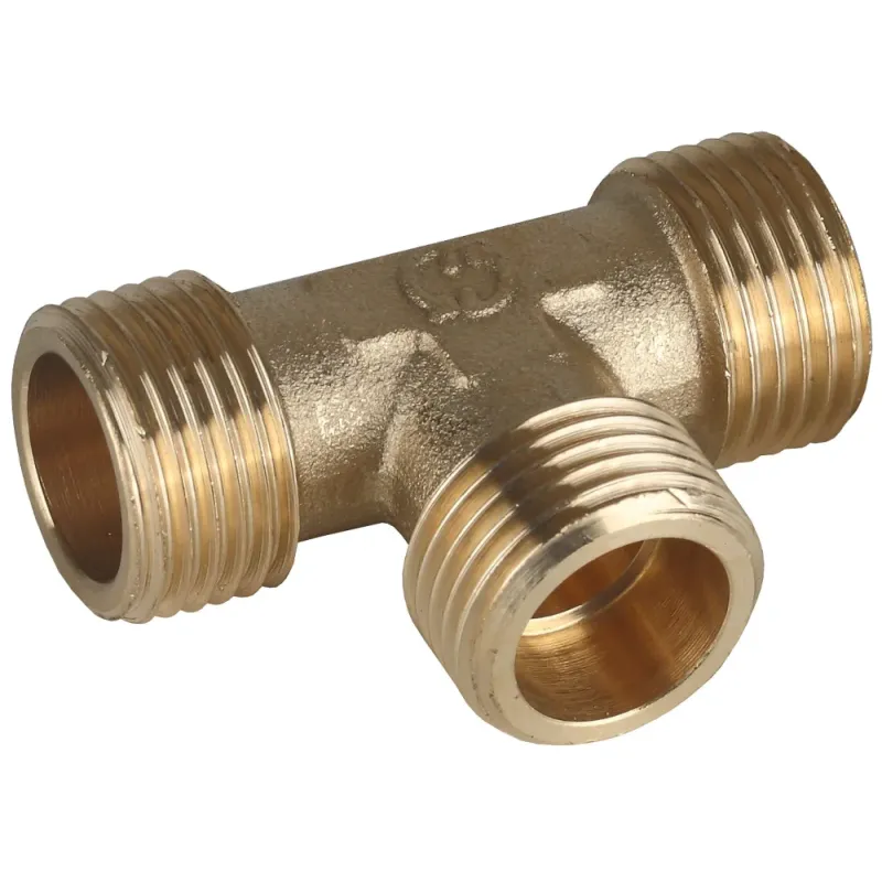 GENERAL FITTINGS наружная резьба 1″, латунь, тройник (51054-1)