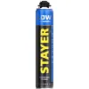 STAYER LOW EXPANSION, 800 мл, пистолетная, выход до 50 л, всесезонная, с низким вторичным расширением, монтажная пена, Professional (41136)