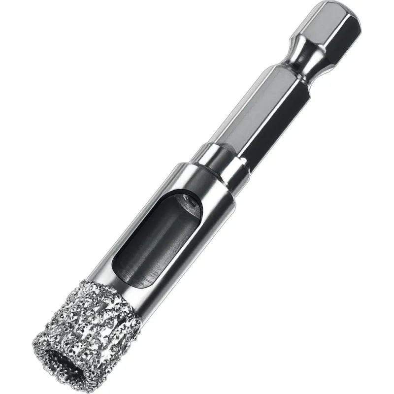 ЗУБР АВК, d 10 мм, (HEX 1/4″, 15 мм кромка), вакуумное алмазное трубчатое сверло, Профессионал (29865-10)