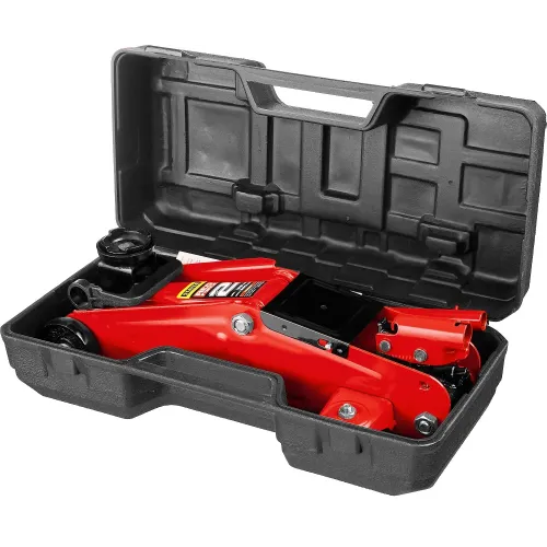 STAYER R-22 RED FORCE, в кейсе, 2 т, 125 - 320 мм, подкатной домкрат для легковых а/м, Professional (43152-2-K)