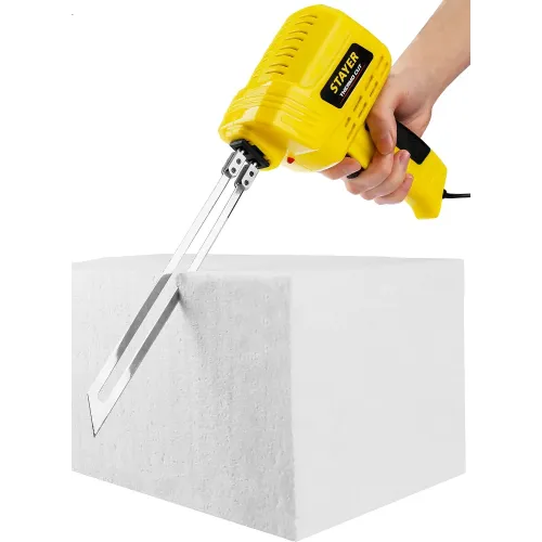 STAYER Thermo cut, 150 Вт, в наборе: 2 ножа, быстрый рез пенопласта + пластика, прибор для терморезки (45255-H2)