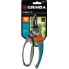 GRINDA P-57, 210 мм, с двухкомпонентными эргономичными рукоятками, с эфесом, плоскостной секатор, PROLine (423457)