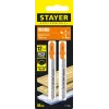 STAYER T119BO, 2 шт, 50 мм / 2 мм, T-хвост., HCS сталь, фигурный рез дерева/фанеры/ДСП, полотна для лобзика, Professional (15989-2)