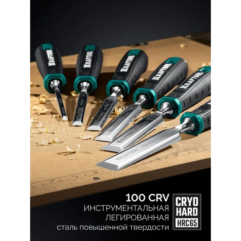 KRAFTOOL GRAND стамеска-долото с двухкомпонентной рукояткой, 16 мм