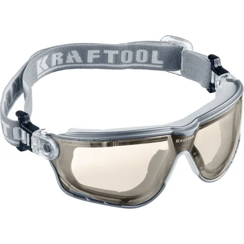 KRAFTOOL ASTRO прозрачные защитные очки, открытые, антибликовое покрытие, наголовная лента, оптический класс 1 (11009)