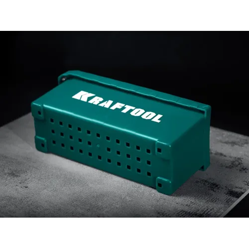 KRAFTOOL 280х115 мм, набор нержавеющих гребенок (6шт) со сменной 2к ручкой, в пластиковом кейсе (33268-H6)