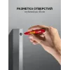 ЗУБР Колибри-45 красный, наконечник L 45 мм, ᴓ 3 мм, перманентный маркер для отверстий (06339-3)