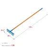 GRINDA PR-12T FIBER, 380 х 100 х 1530 мм, 12 витых зубцов, углеродистая сталь, фибергласовый черенок, садовые грабли, PROLine (39654)