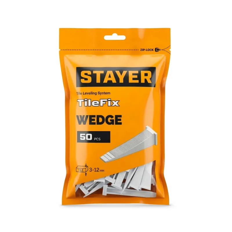 STAYER СВП TileFix, клин 50 шт, система выравнивания плитки ″ворота″ (33848-50)
