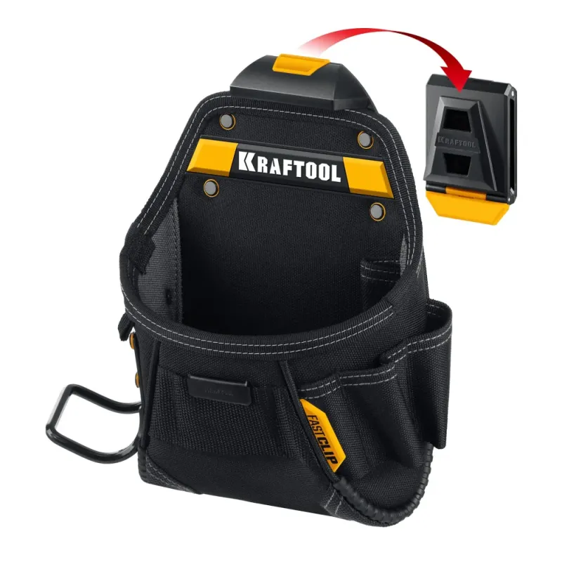 KRAFTOOL KP-6 поясная сумка с быстросъёмным креплением FastClip, 240 х 250 мм (38775)
