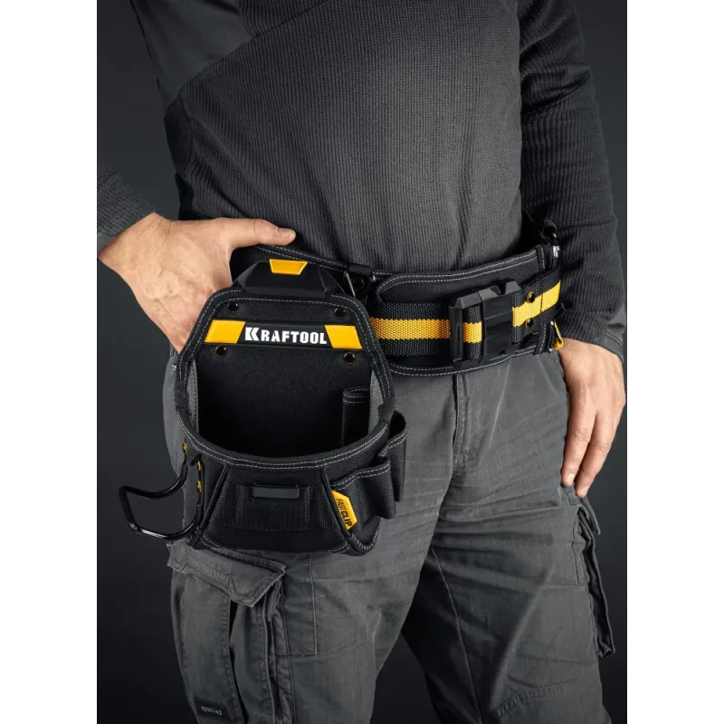 KRAFTOOL KP-6 поясная сумка с быстросъёмным креплением FastClip, 240 х 250 мм (38775)
