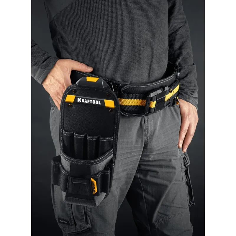 KRAFTOOL KP-11 поясная сумка с быстросъёмным креплением FastClip, 170 х 360 мм (38777)