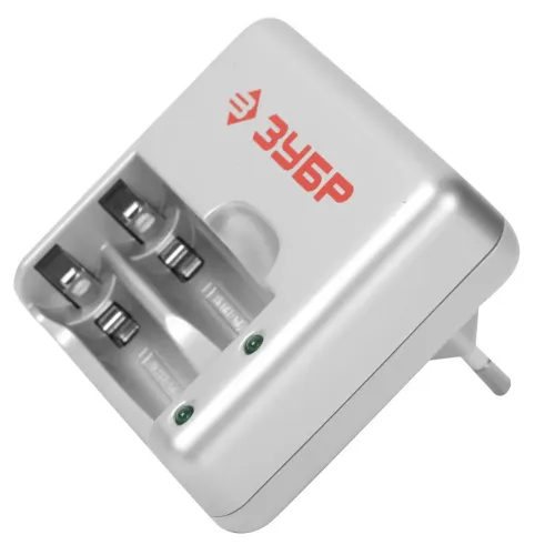 ЗУБР AAA/AA, 2 шт, 1 час, зарядное устройство (59251-2)