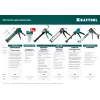 KRAFTOOL Chrome 320 мл, полукорпусной пистолет для герметика (06671)