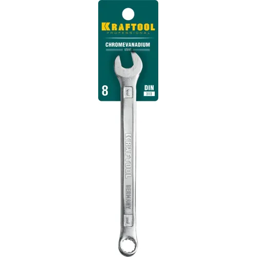 KRAFTOOL 8 мм, комбинированный гаечный ключ (27079-08)