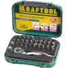 KRAFTOOL 33 шт, набор бит с мини-трещоткой (26157-H33)