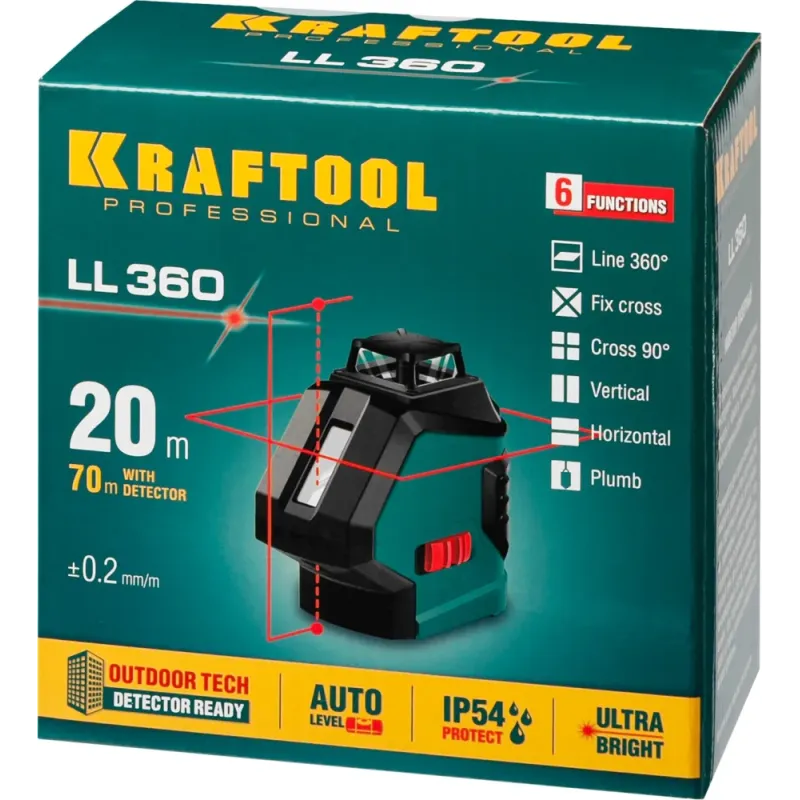 KRAFTOOL LL360, лазерный нивелир (34645)